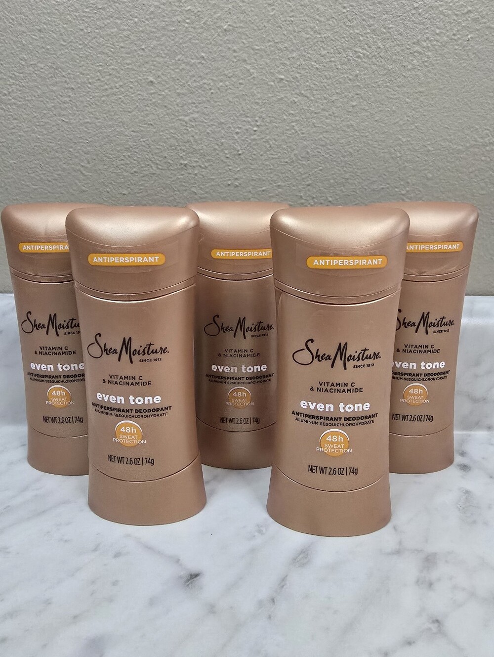Lot Of 5 Shea Moisture Even Tone Deodorant Vitamin C & Niacinamide Exp 3/27